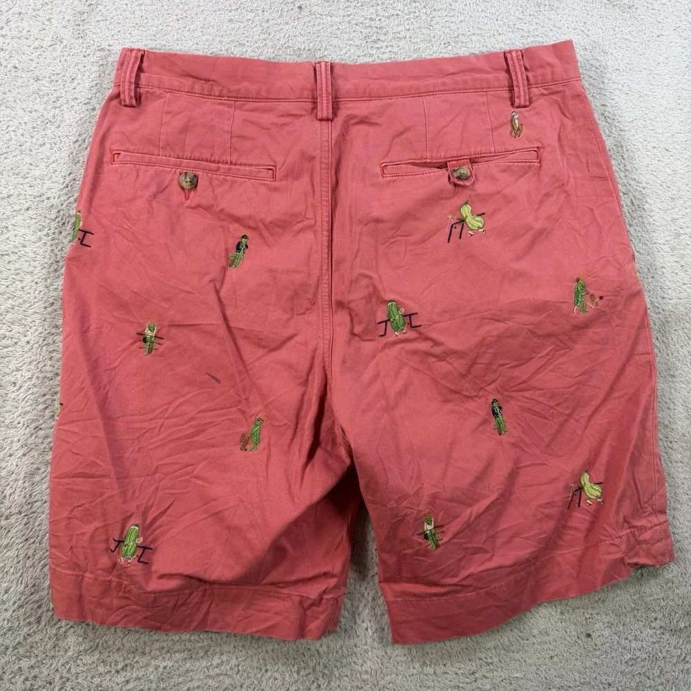 Polo Ralph Lauren Shorts Mens 32 Pink Embroidered Cricket Squash Chino Pony